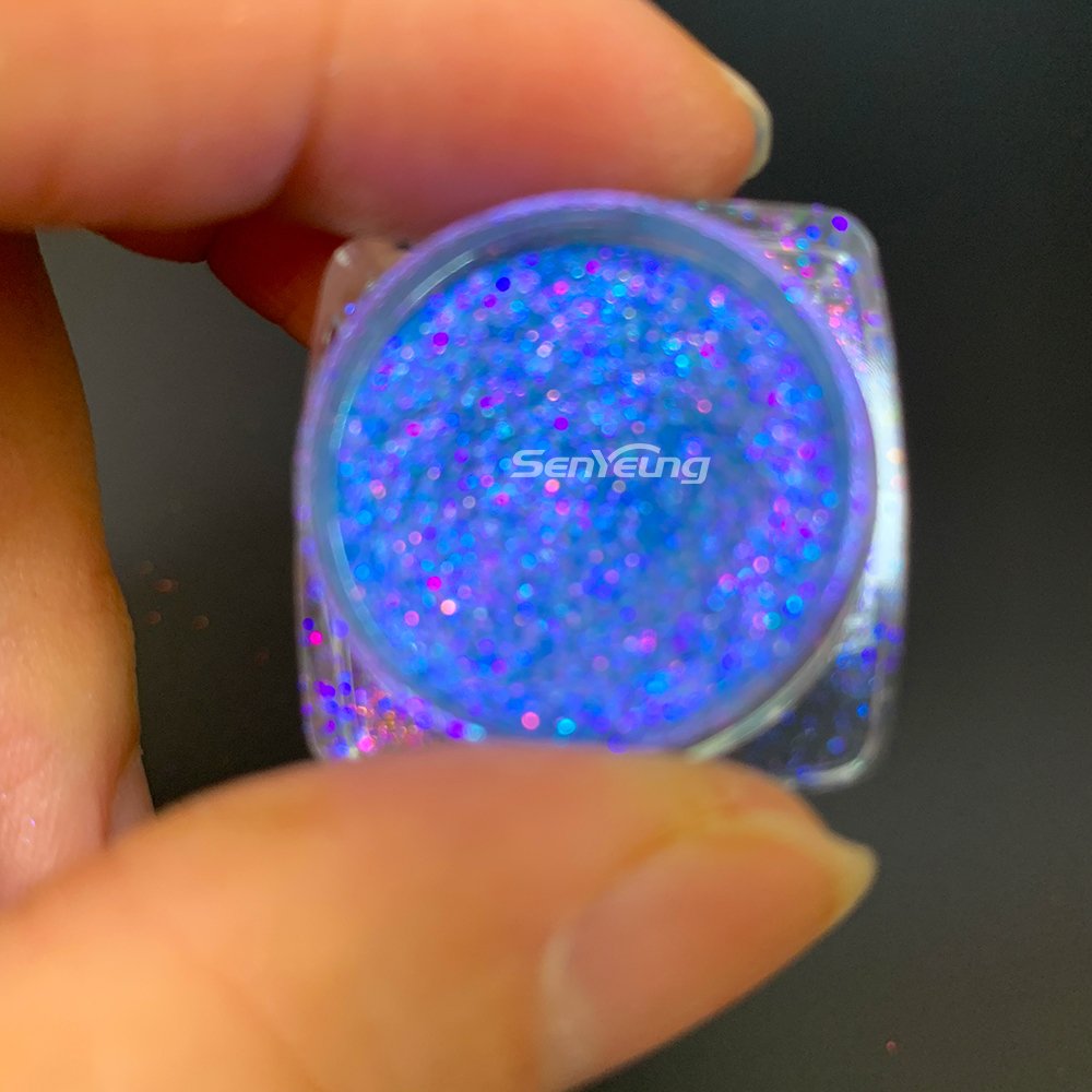 Vibrant Unicorn Chrome Nail Powder Candy Aurora for Lips Face - Image 7