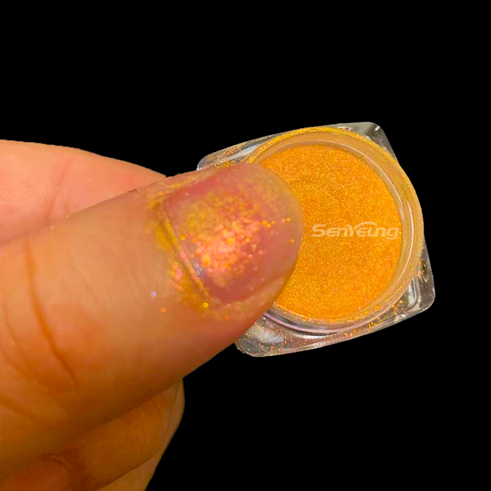 Vibrant Unicorn Chrome Nail Powder Candy Aurora for Lips Face - Image 4