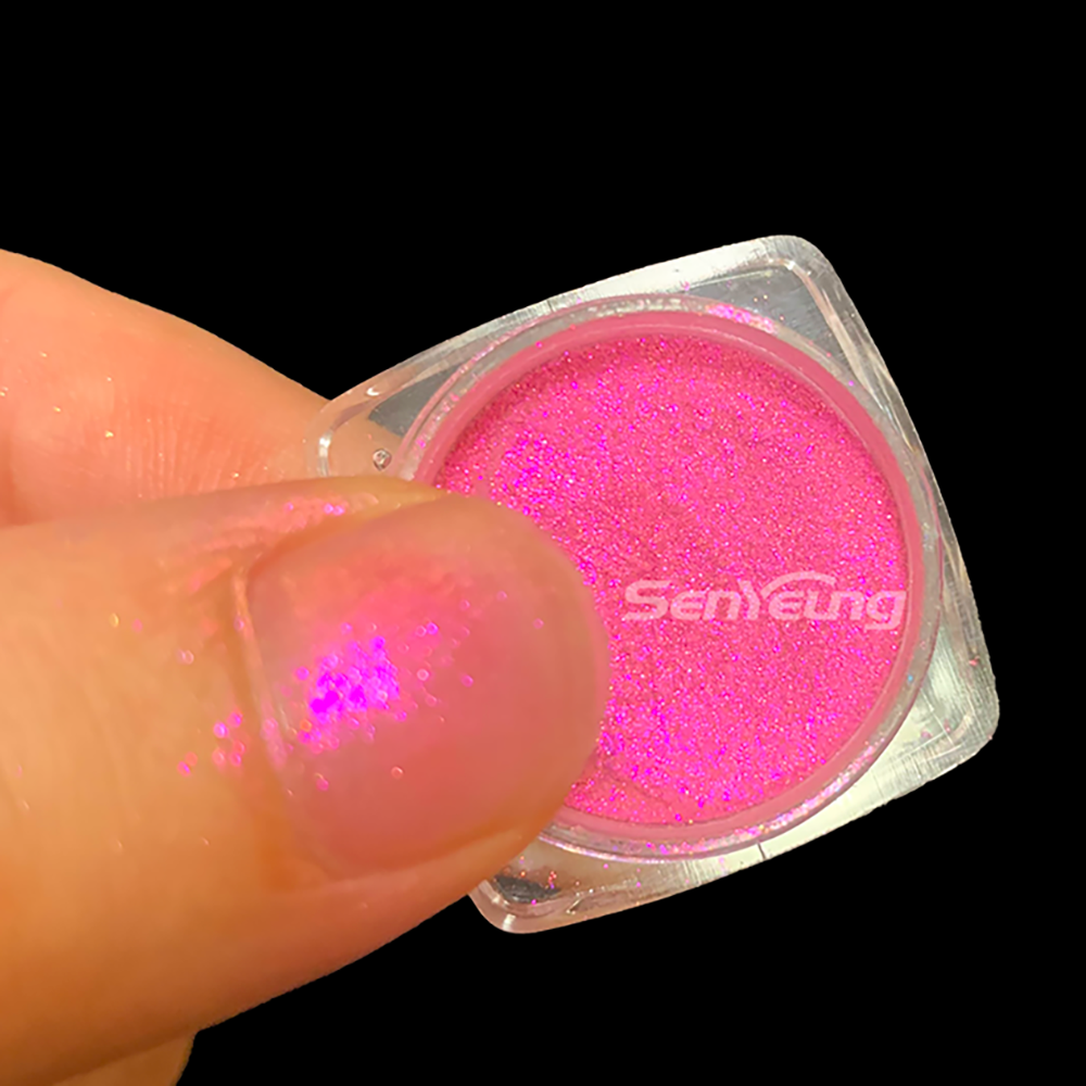Vibrant Unicorn Chrome Nail Powder Candy Aurora for Lips Face - Image 5