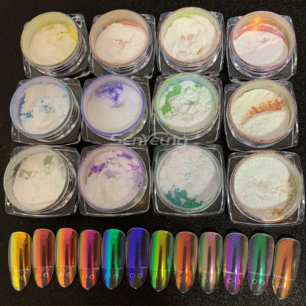 Cosmetic Grade Aurora Pigment Hypershift Effect Eyeshadow Pearl Pigment Powder for Makeup - Image 3
