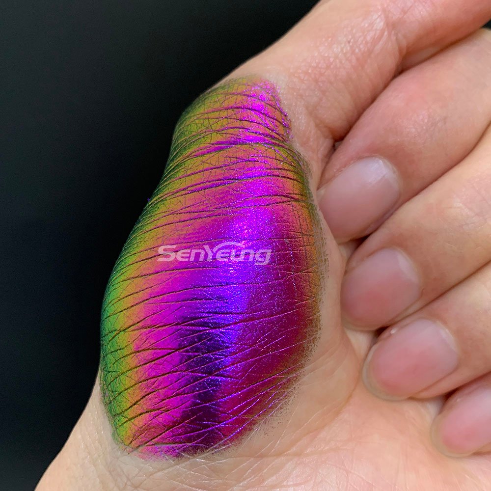 Color Shifting Super Chameleon Pigment Multichrome Effect for Watercolor Paint