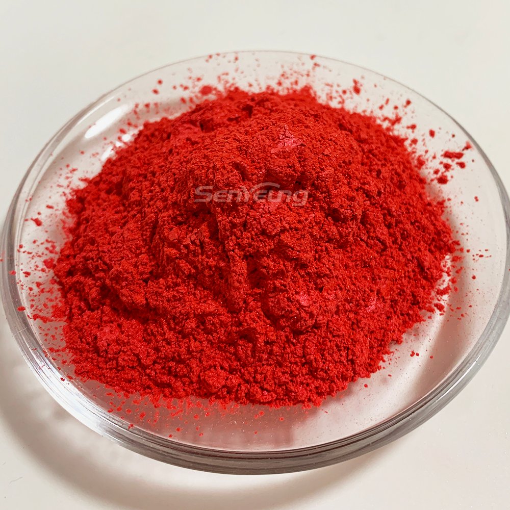 Cosmetic Grade China Red Mica Powder Pigment for Lipgloss Epoxy Resin