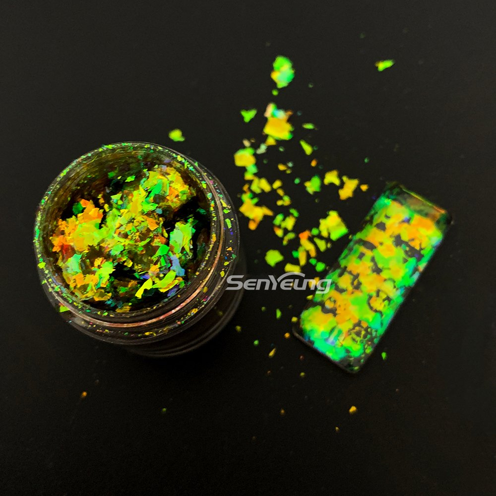 Colorful Hyper Shift Versatile Chameleon Pigment Flakes for DIY Nail Designs