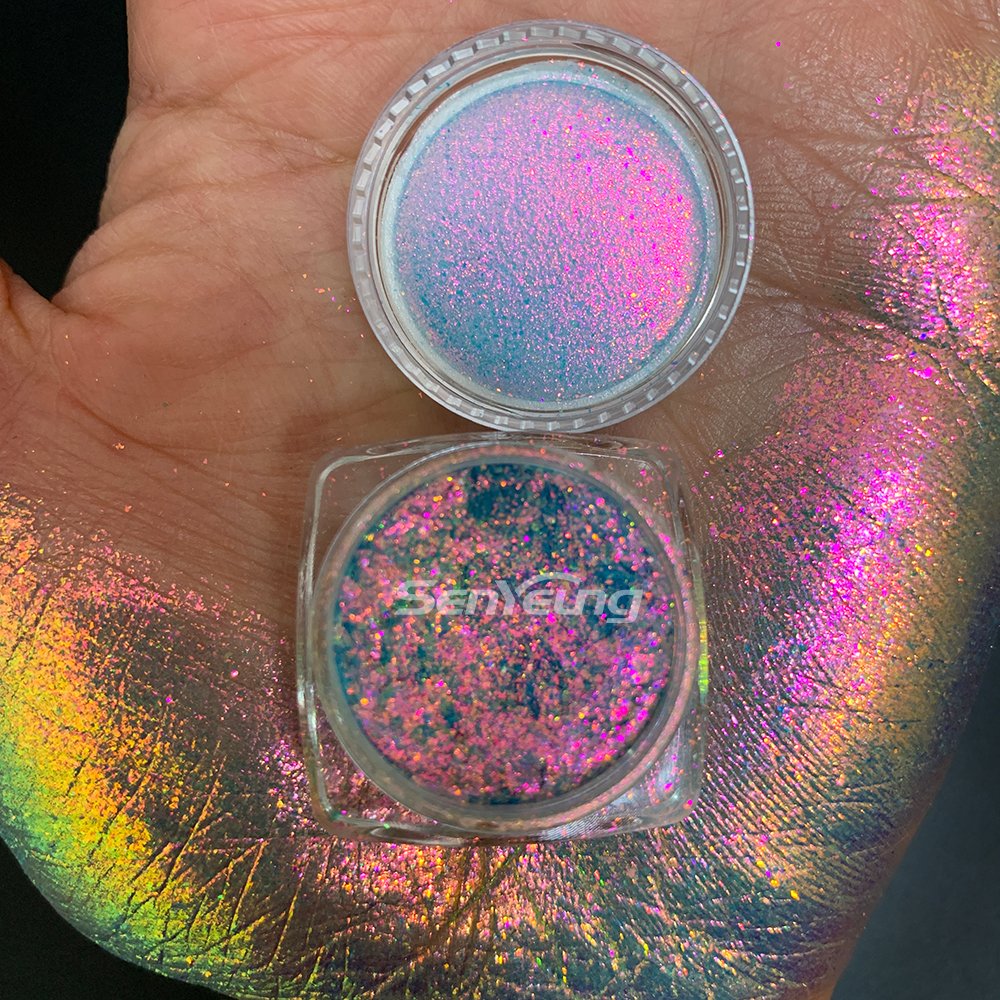 Wholesaler Multi Colors Chameleon Mica Powder Candy Aurora Powder Pigment for Resin