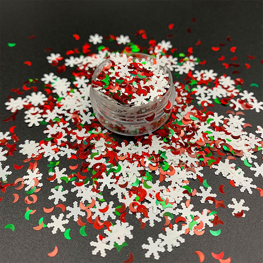 Christmas Glitter Mix Chunky Glitter Sequin for Tumbler Epoxy Resin Craft DIY Crafts Decoration
