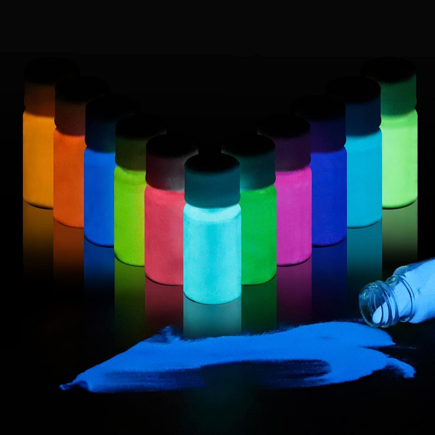Long Lasting Luminous Pigment Glow in the Dark Nail Powder Luminescent Phosphor Powder Night - Image 5