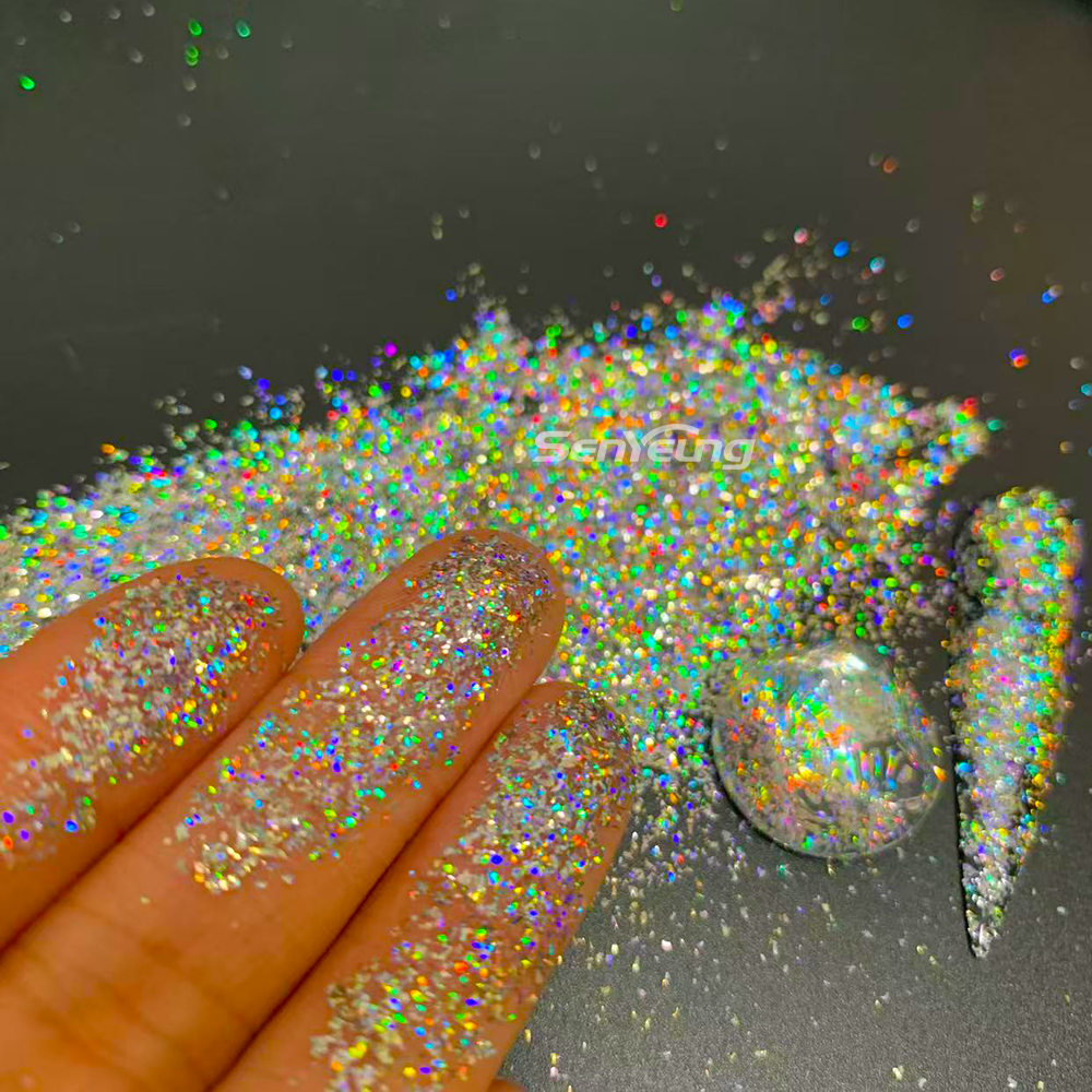 Laser Holographic Chrome Pigments Shimmer Effect for Crafts Tumbler